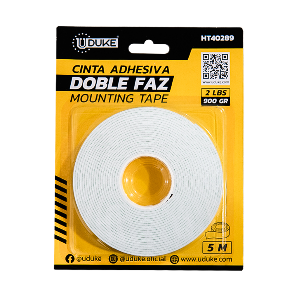 CINTA DOBLE FAZ UDUKE 5 MTS 1.5MM (HT40289)