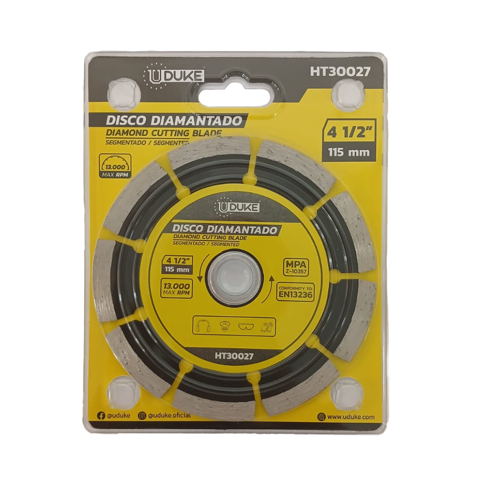 DISCO DIAMANTADO SEGMENTADO UDUKE 4 1/2 (DDUG-115) (HT30027)