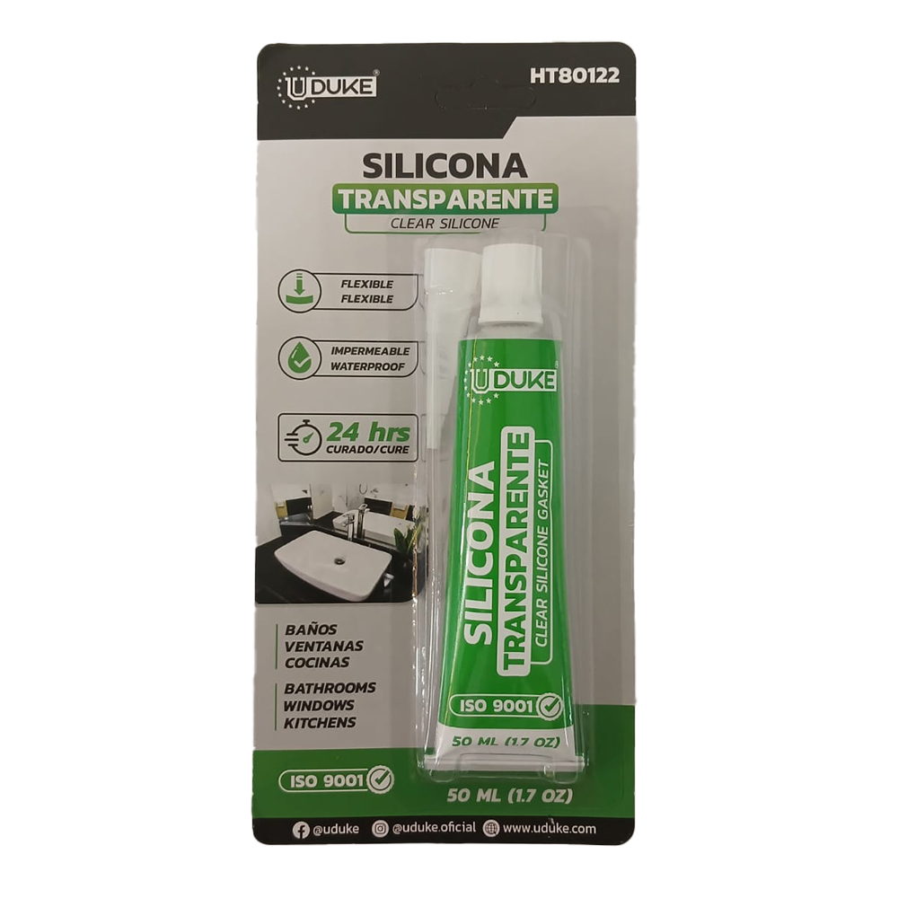 SILICONA UDUKE 50 ML TRANSPARENTE USO DOMESTICO GENERAL  (HT80122)