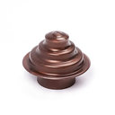 ACCESORIO CORTINERO TERMIINAL CAFE ESCALERA 1/2 PQT X 4 UDUKE