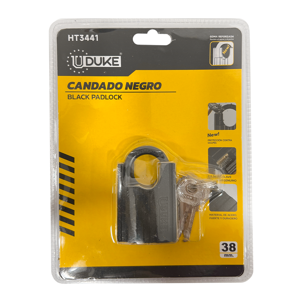 CANDADO NEGRO ANTICISALLA 38MM UDUKE (HT3441)