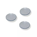 CHUPA ADHESIVA PLANA TRANSPARENTE PARA VIDRIO PQT X 10 UDUKE