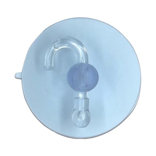 CHUPA ADHESIVA TRANSPARENTE # 3 CON GANCHO PQT X 5 UDUKE