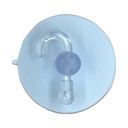 CHUPA ADHESIVA TRANSPARENTE # 3 CON GANCHO PQT X 5 UDUKE