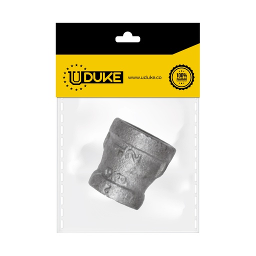 GALVANIZADO REDUCCION COPA 1/2 A 3/8 M.P (ROSCA INTERNA) PQT X 1 UDUKE