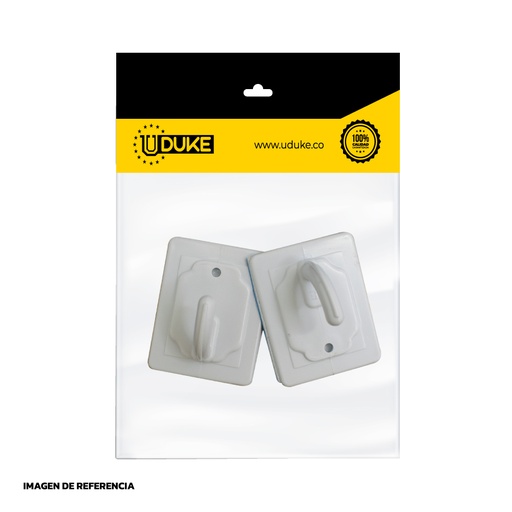 GANCHO ADHESIVO JUMBO BISELADO # 4 (480) PQT X 2 UDUKE