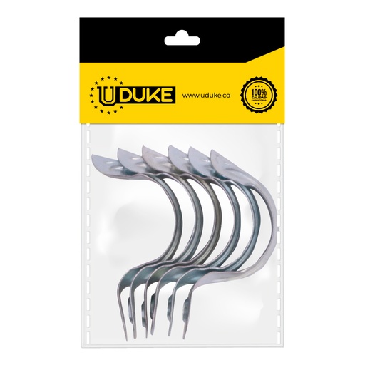 GRAPA CONDUIT GALVANIZADA 3/4 PQT X 6 UDUKE