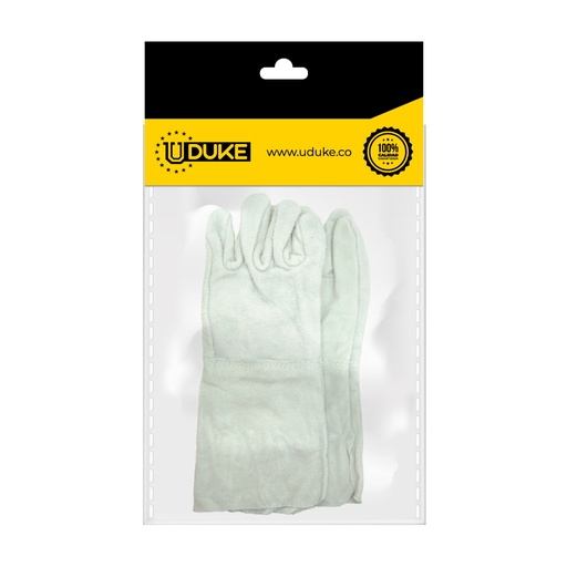 GUANTE CARNAZA LARGO FINO NACIONAL P/SOLDAR (15CM) UDUKE