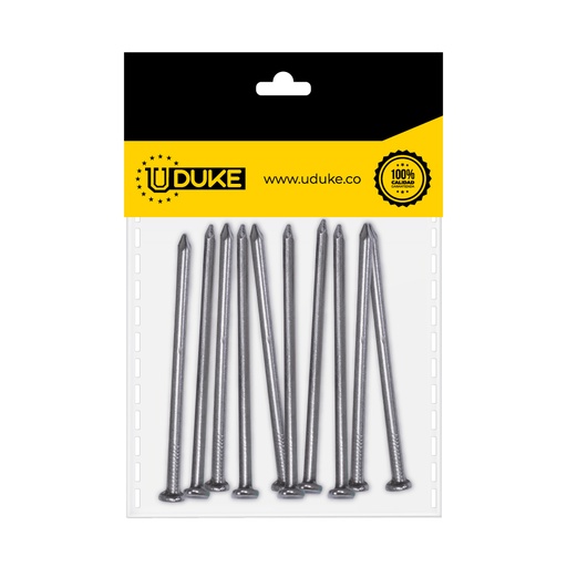 PUNTILLA COMUN CON CABEZA 3" PQT X 10 UDUKE