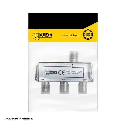 SPLITTER TV FINO X 3 SALIDAS (ESPLITER) PQT X 1 UDUKE