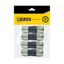 TERMINAL COAXIAL NEGRA INTEMPERIE RG6 FINA PQT X 4 UDUKE