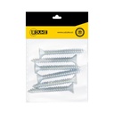 TORNILLO LAMINA AVELLANADO PHILLIPS ZINCADO 10*11/2 PQT X 6 UDUKE