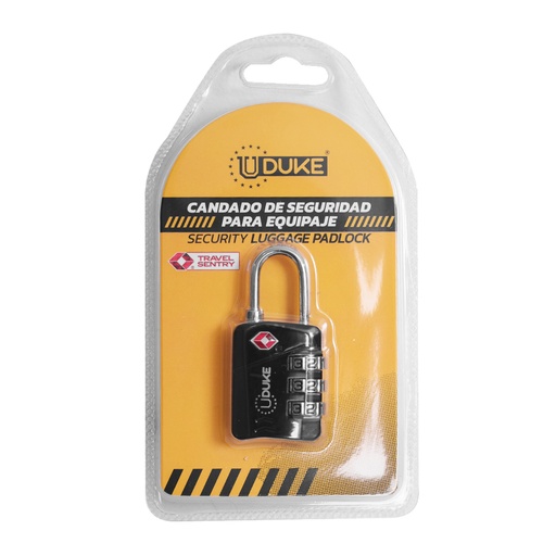 CANDADO CLAVE TSA 3 CODIGOS UDUKE (HT2005)