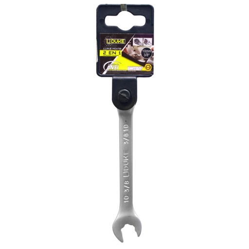 LLAVE MIXTA 2 EN 1  10MM - 3/8 CR/V UDUKE (HTY0065)