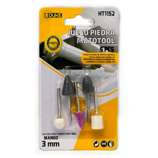 PIEDRA MOTO TOOL X 5PCS UDUKE (HT1152)