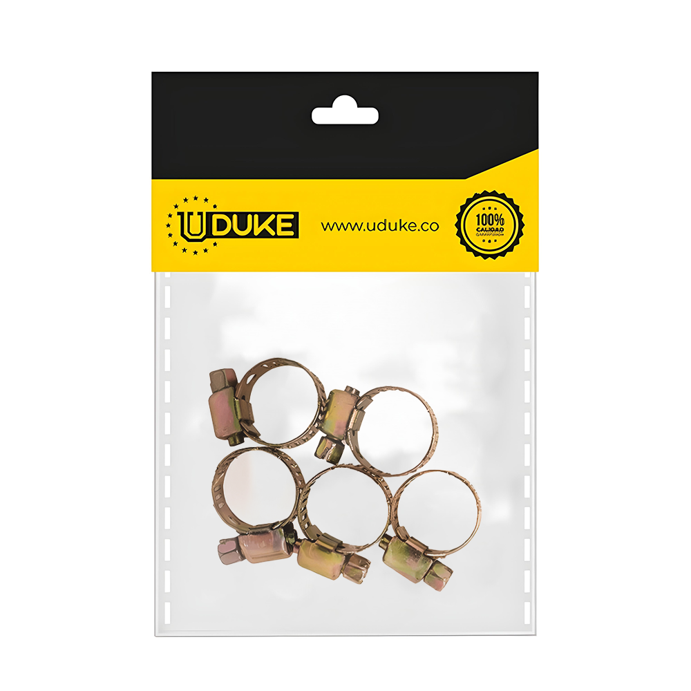 ABRAZADERA 3/4" AMARILLA OJO 1/2 PQTX 5  UDUKE