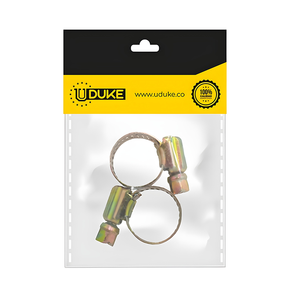 ABRAZADERA 3/8 AMARILLA PQT X 2 UDUKE