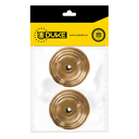 ACCESORIO CORTINERO PLAFON DORADO EN U (ABIERTO) 1 PAQ X 2 UDUKE