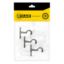 ACCESORIO CORTINERO SOPORTE MURO CAFE DE 1 PQT X 3 UDUKE