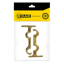 ACCESORIO CORTINERO SOPORTE MURO DOBLE DORADO DE 1 PAQ X 2 UDUKE