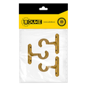 ACCESORIO CORTINERO SOPORTE MURO DORADO DE 1/2 PAQ X 3 UDUKE