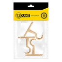 ACCESORIO CORTINERO SOPORTE MURO DORADO DE 3/4 PAQ X 3 UDUKE