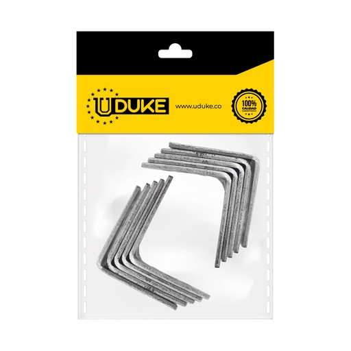 ANGULO 1 1/4 METALICO PQT X 10 UDUKE