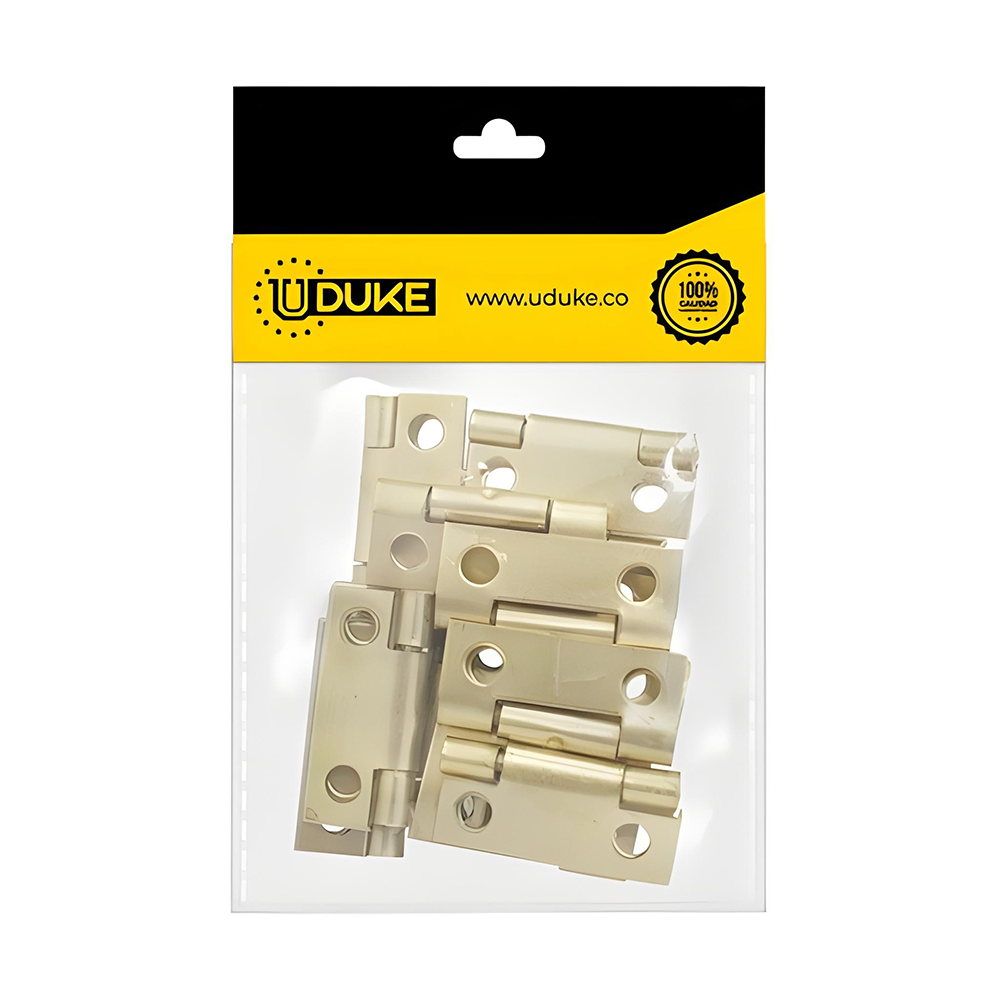 BISAGRA COMUN 1" DORADA C.22 PQT X 6 UNDS UDUKE