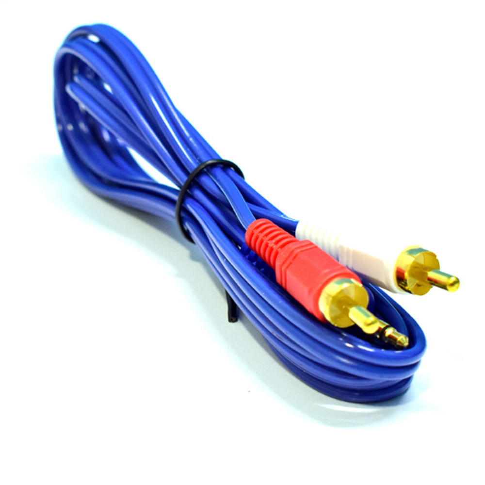 CABLE DVD 2X1 FINO AZUL 1.5 MTS (HT30274)