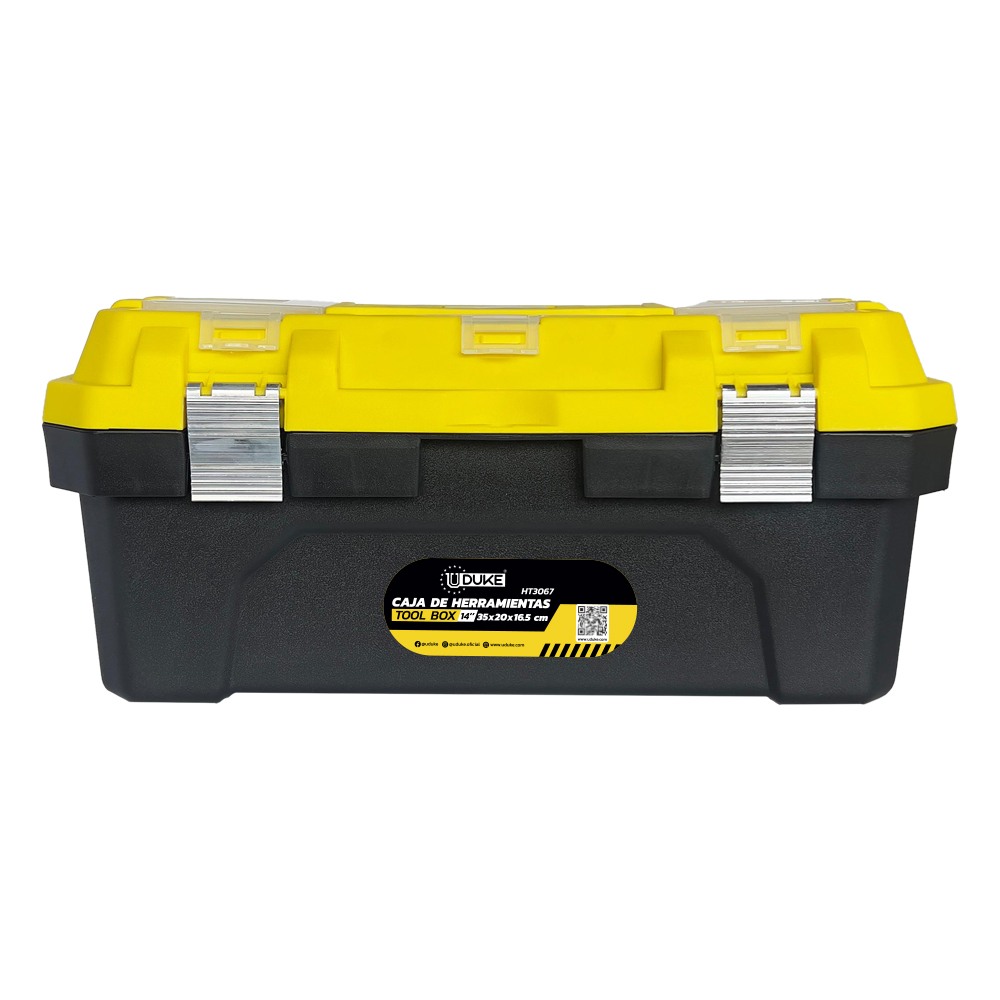 CAJA HERRAMIENTA 14" (30X20X16.5 CM)UDUKE (HT3067)