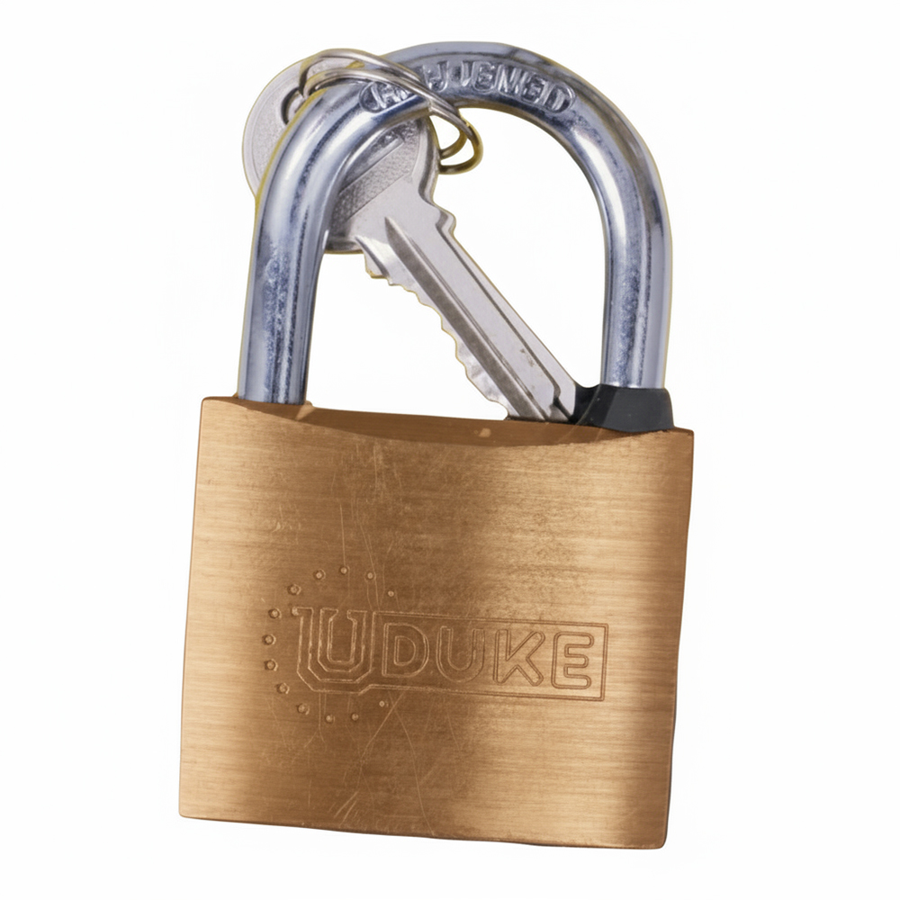 CANDADO 60MM BRONCE FINO EN BLISTER UDUKE (GARANTIA 5 AÑOS)