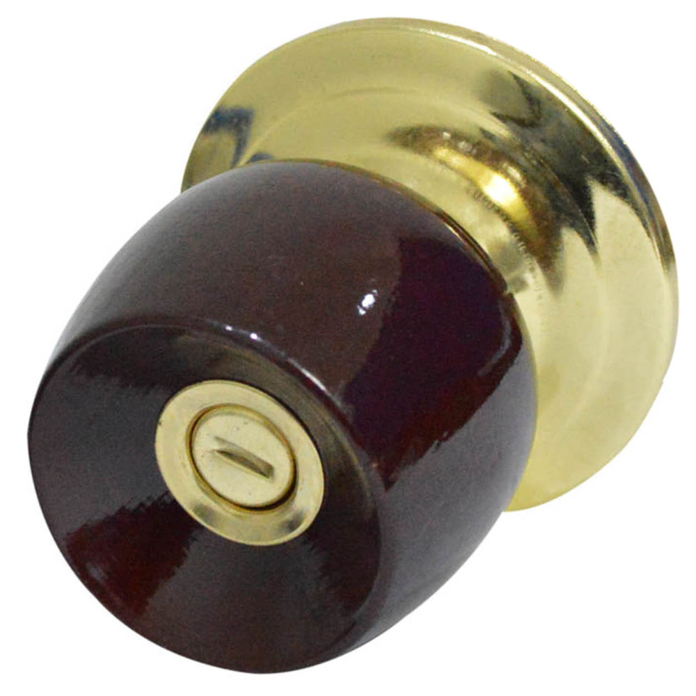 CHAPA BOLA BANO P/MADERA UDUKE COLOR VINOTINTO ESCUDO DORADO (5832-HJM) (HT20185)