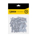 CHAZO CON TORNILLO 1/4" PLASTICO PQT X 25 UDUKE