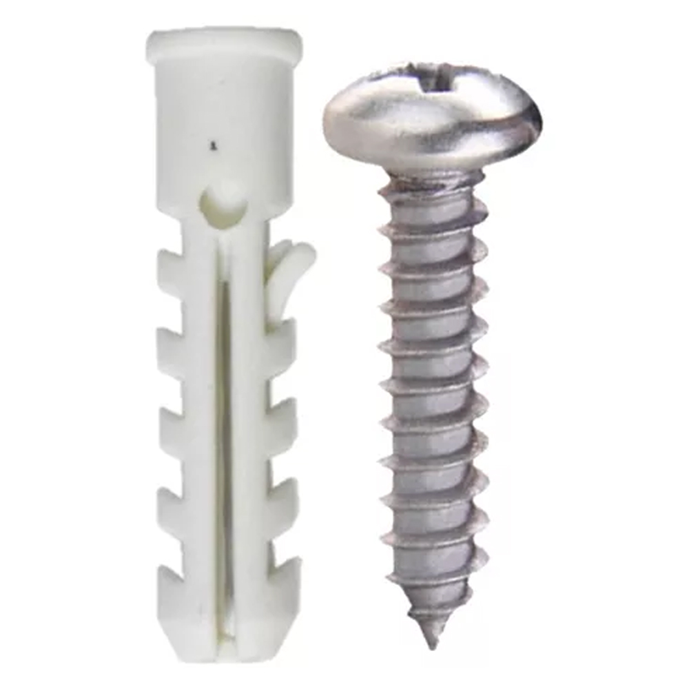 CHAZO PLASTICO CON TORNILLO 1/4 X 50UNDS (HT1238)