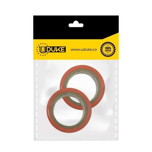 CINTA AISLANTE PEQUEÑA ROJA PAQ X 2 UDUKE