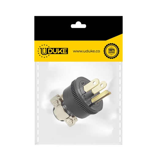 CLAVIJA POLO/TIERRA 15 A (C-003) PQT X 1 UDUKE