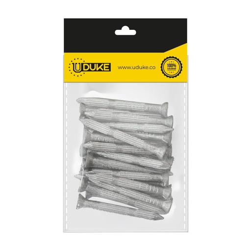 CLAVO ACERO VERTICAL 1 1/2 PQT X 20 UDUKE