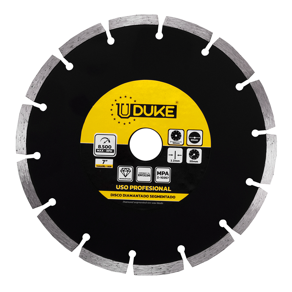 DISCO DIAMANTADO SEGMENTADO UDUKE 7 (DDUG-180) (HT30028)