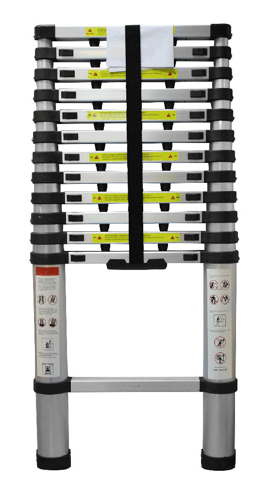 ESCALERA DE ALUMINIO TELESCOPICA 12 PELDANOS UDUKE (380CM) (HT1321)(CAP 150KG