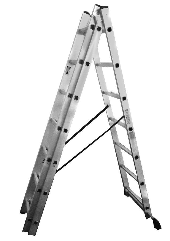 ESCALERA TRIPLE 3X7 UDUKE (150 KLS) 4.23 MTS APROXIMADOS (HT1311)