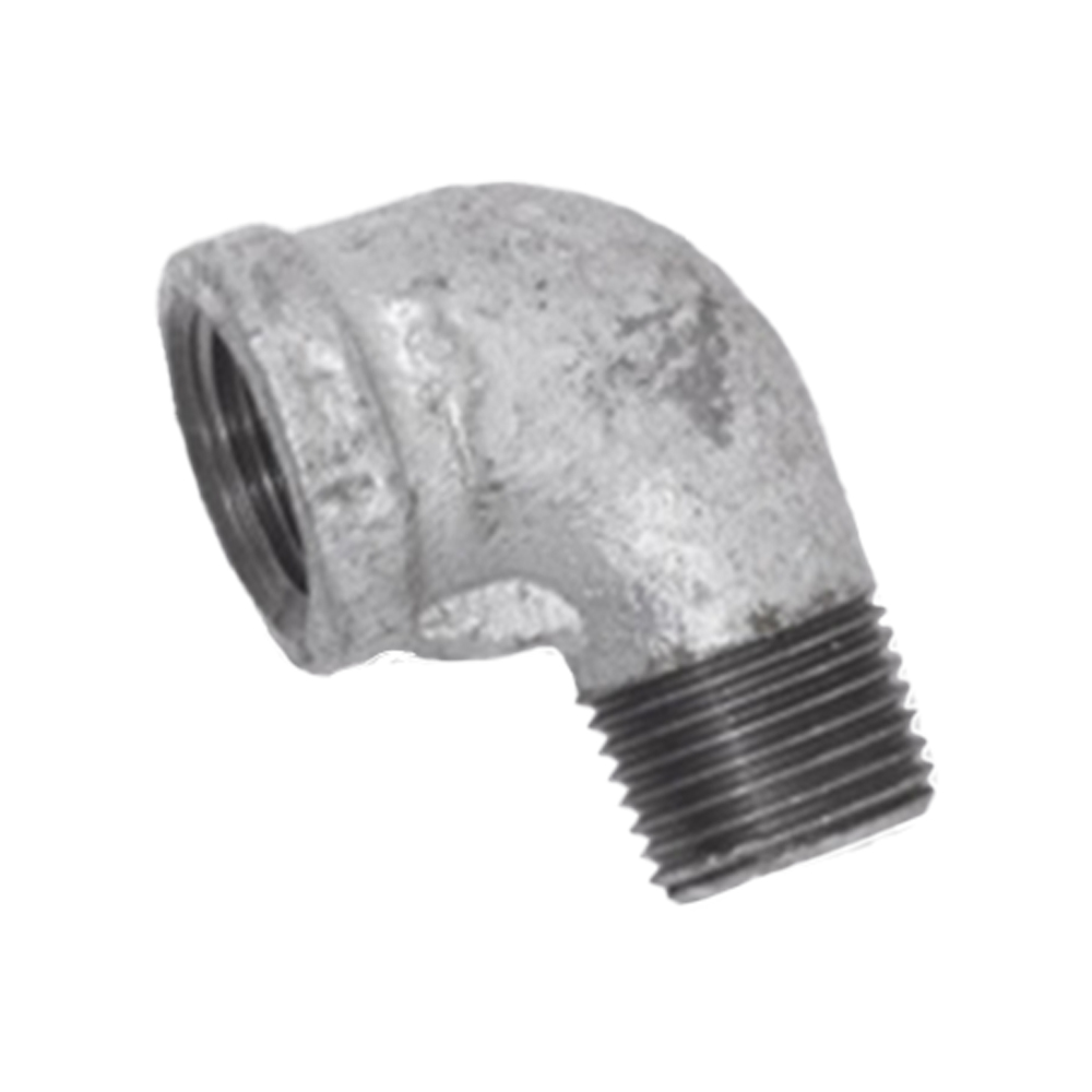 GALVANIZADO CODO MACHO 1/2 (FINO CODO CALLE) PQT X 1 UDUKE