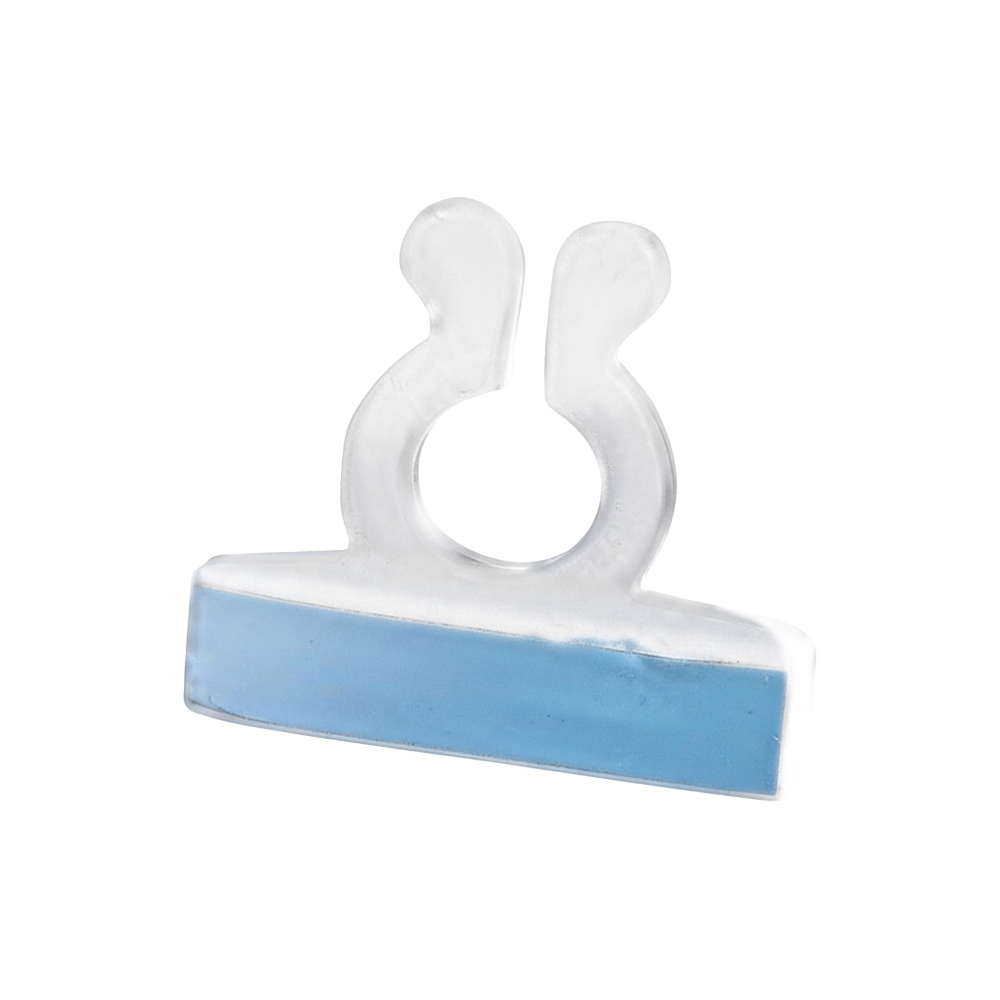 GRAPA PLASTICA ADHESIVA MANGUERA NAVIDEÑA Y CABLES ELECTRICOS PQT X 5 UDUKE