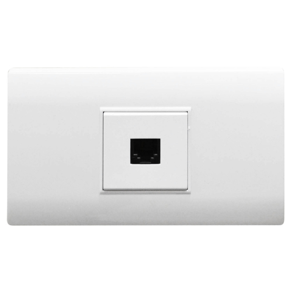 LINEA BK PLUS BLANCA INCRUSTAR TOMA TELEFONO (118K-17) (HT20683)