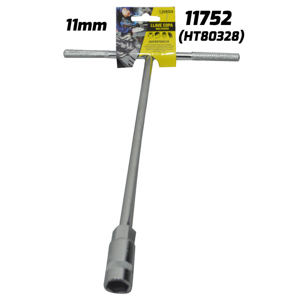 LLAVE COPA EN T CON CUADRANTE UDUKE 11 MM (HT80328)