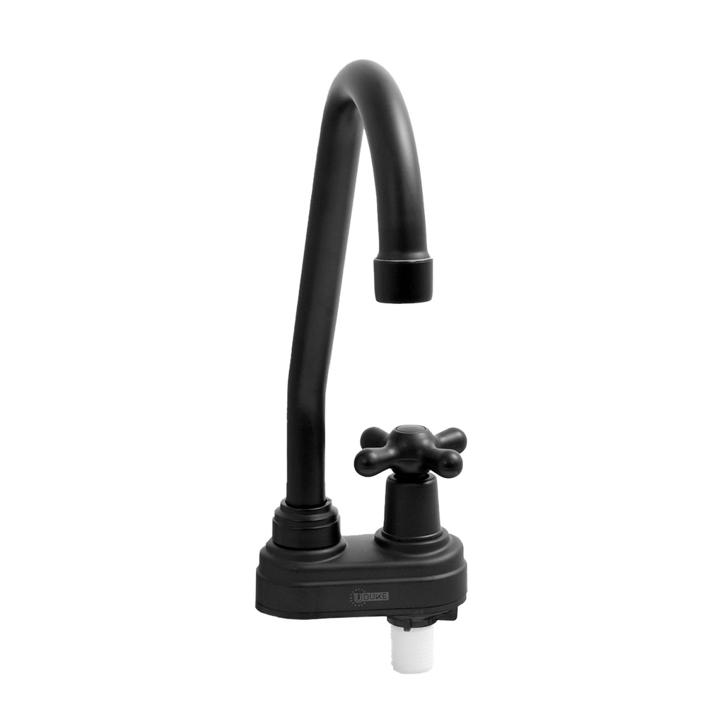 LLAVE CUELLO GANSO P/CRUCETA MESA CON BASE  NEGRO MATE UDUKE (HT1558)