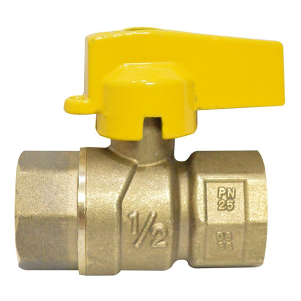 LLAVE GAS BRONCE GRINACA LIVIANA PN25 (CHAPOLA AMARILLA)(HT20172)