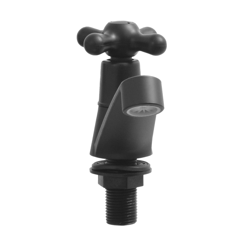 LLAVE LAVAMANOS INDIVIDUAL CRUCETA NEGRO MATE UDUKE (HT1564)