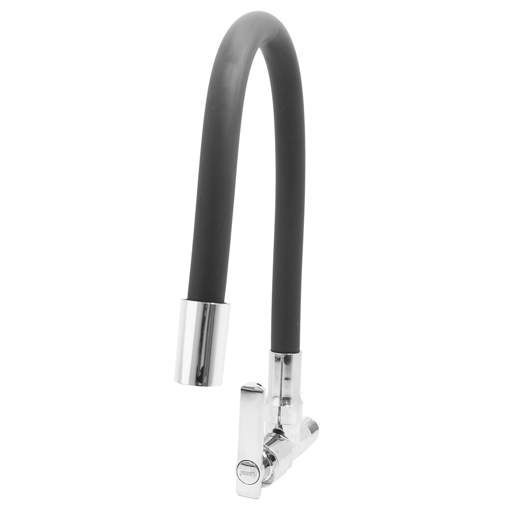 LLAVE LAVAPLATOS CUELLO GANSO FLEXIBLE ACERO INOXIDABLE  ALETA PARED UDUKE (HT2047) 
