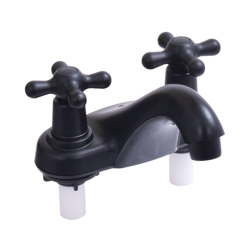 MEZCLADOR LAVAMANOS  CRUCETA NEGRO MATE UDUKE (HT1563)