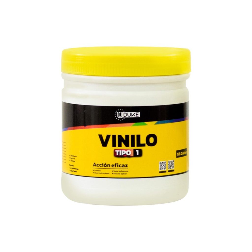 PINTURA VINILO TIPO 1 INTERIOR - EXTERIOR BLANCO OCTAVO (UDUKE)
